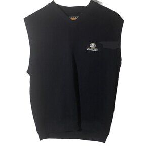 Ahead Authentics Navy Size Medium Pima Cotton Pullover Vest Vneck